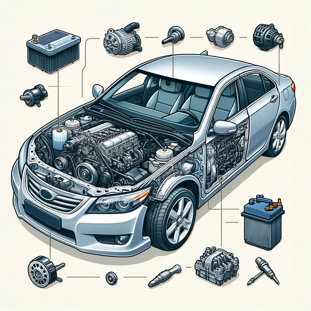 فهم محرك سيارتك: دليل للأجزاء الخارجية الرئيسية